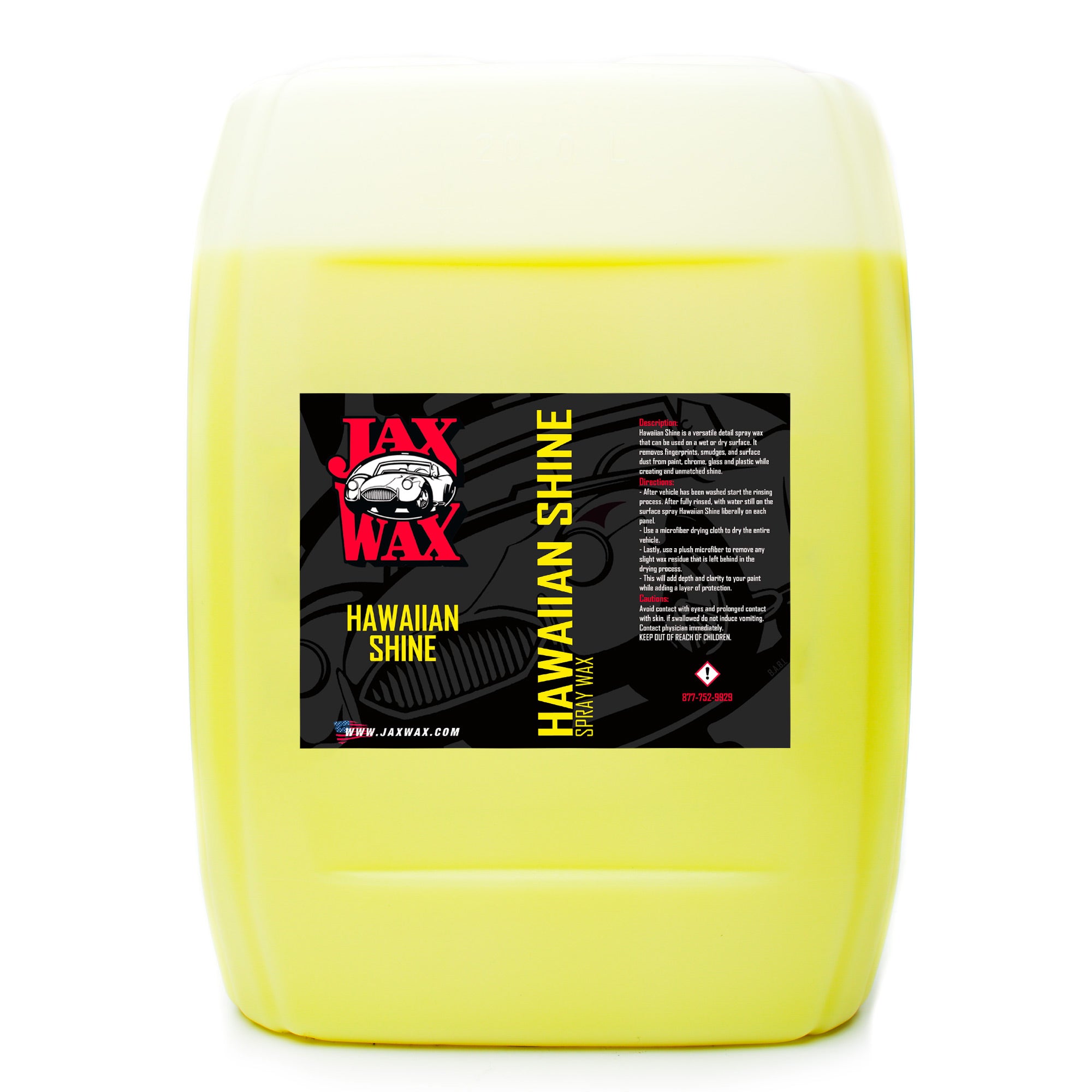 Jax Wax Hawaiian Shine Carnauba Car Wax, Quick Detail Spray for a Deep  Gloss Finish on Car, Boat, Truck, Motorcycle and More - 32 Ounce